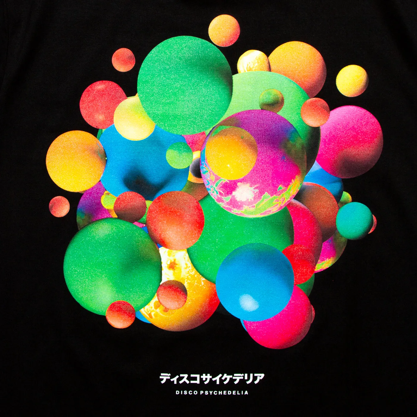 006 Disco Psychedelia Back Print - Tshirt - Black