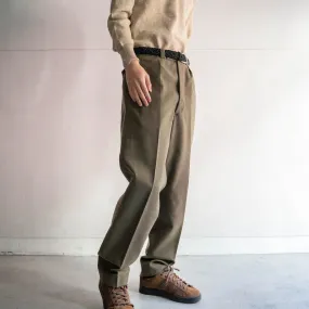 1970s belgium military wool dress pants "dead stock"-3