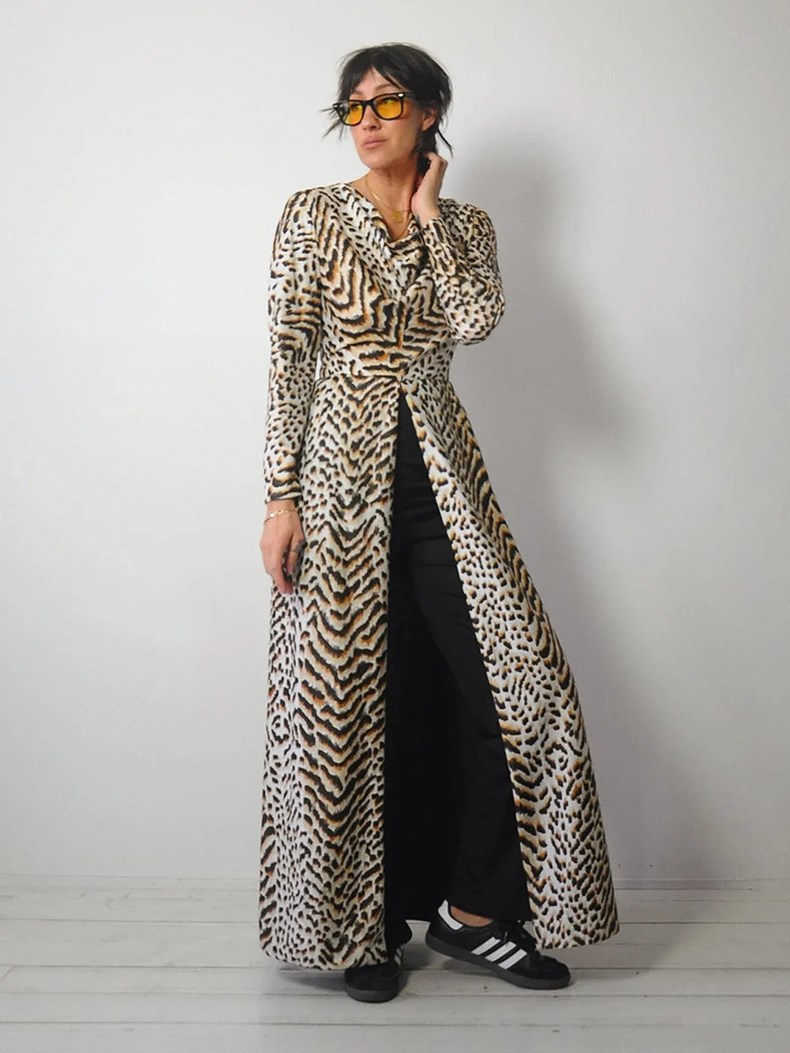 1970s Leopard 2 piece Pant Set