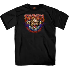 2024 Sturgis Bigfoot Black Motorcycle Rally Tee Shirt SPB1111