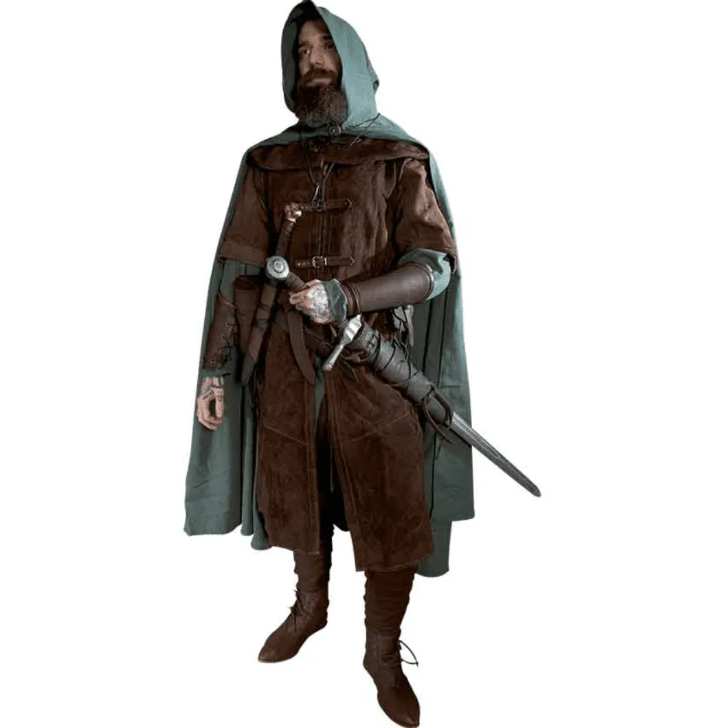 Aaron Canvas Hooded Cape