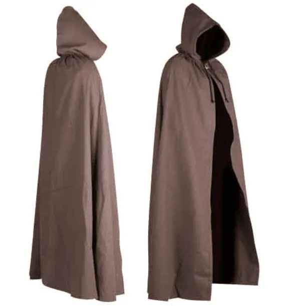 Aaron Canvas Hooded Cape