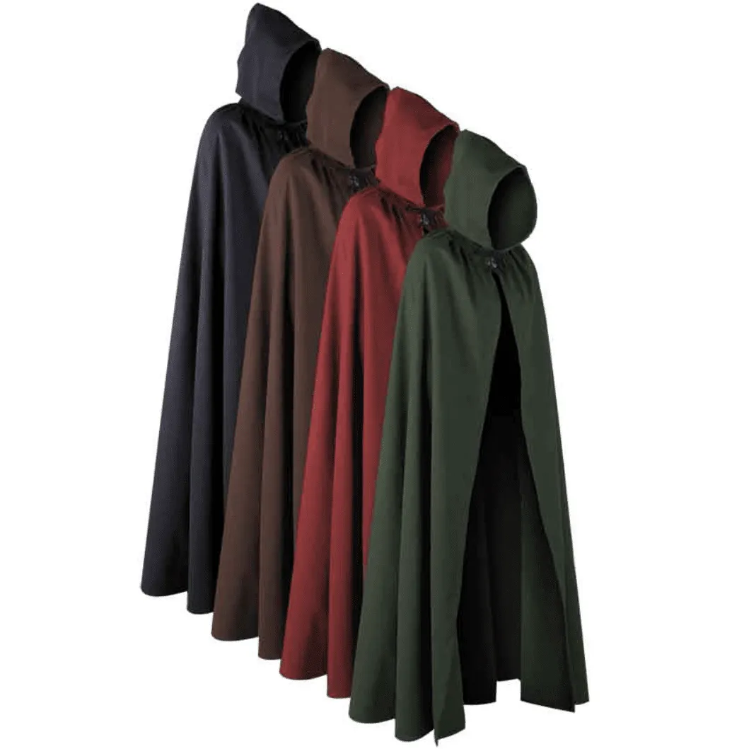 Aaron Canvas Hooded Cape