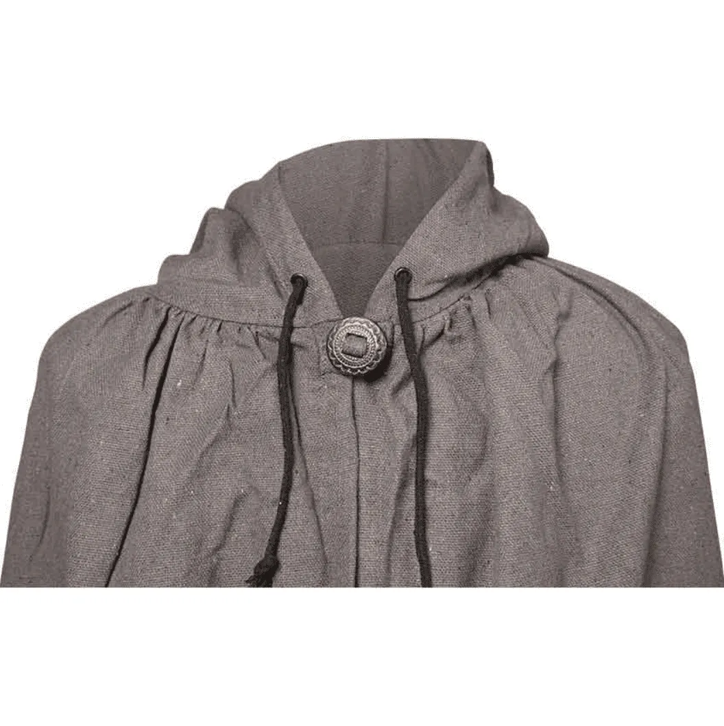 Aaron Canvas Hooded Cape