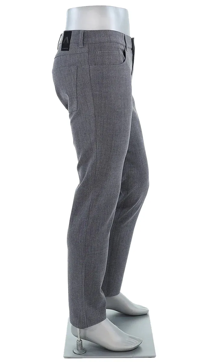 ALBERTO - PIPE Ceramica Storm (Blue-Gray Melange) Dress Five Pocket Pants