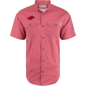 Arkansas Frat Gingham Short Sleeve Shirt