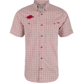 Arkansas Frat Tattersall Short Sleeve Shirt