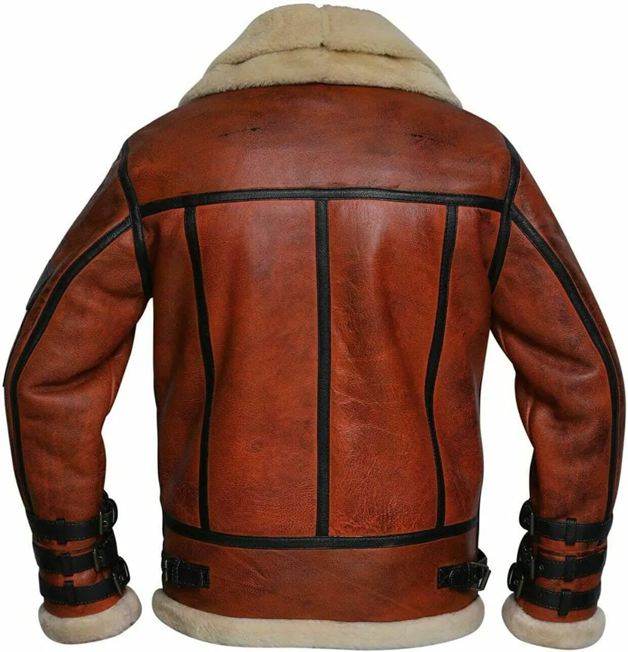 Aviator Flight Leather Jacket Men