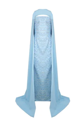 BABY BLUE CAPE GOWN