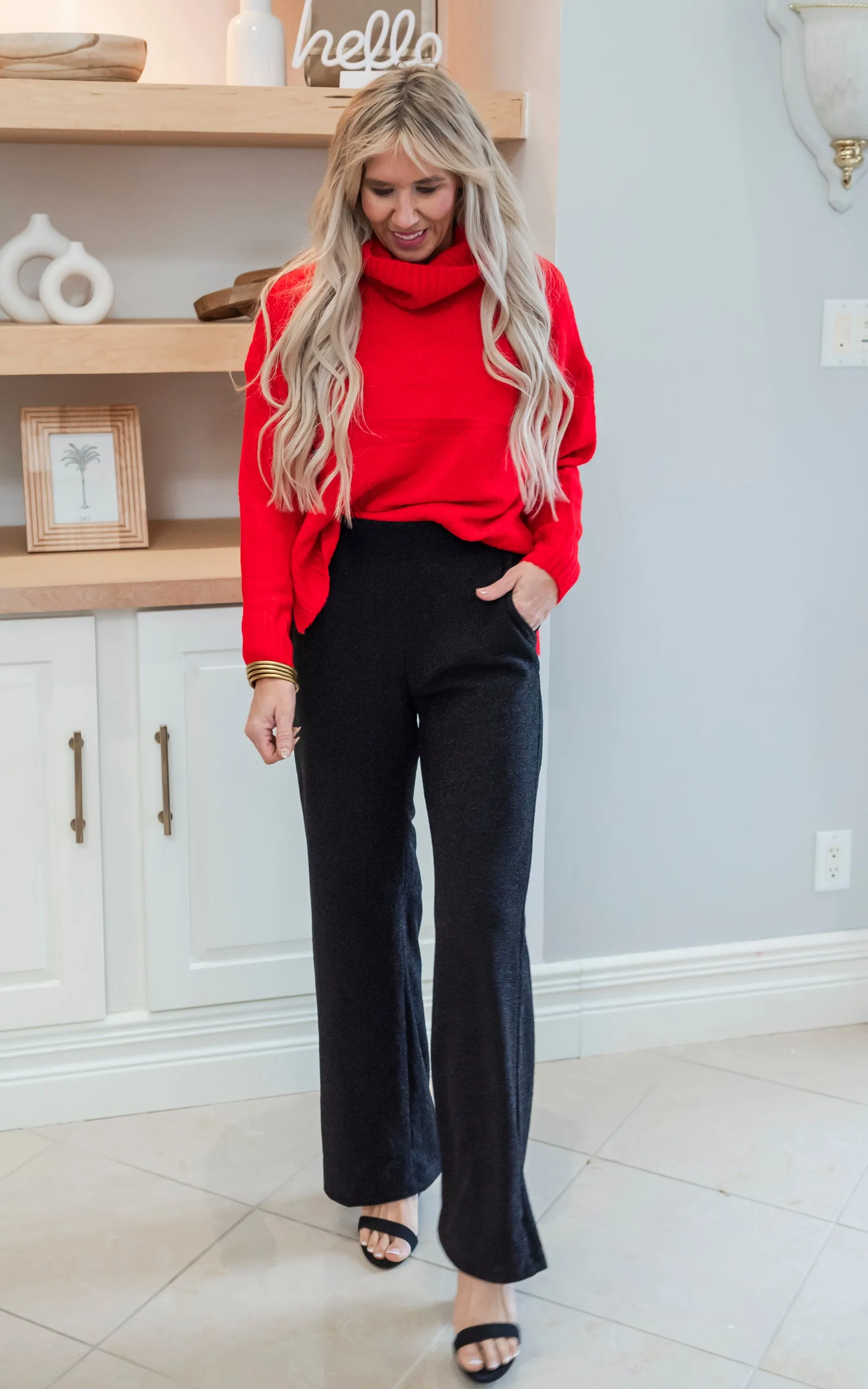 Black Areum Lurex Pants - Final Sale