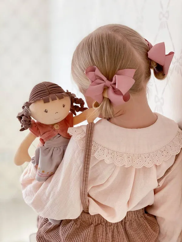 Bonikka Organic Rose Doll with Brown Hair