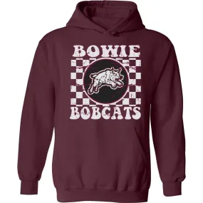 Bowie Bobcats - Checkered Hoodie