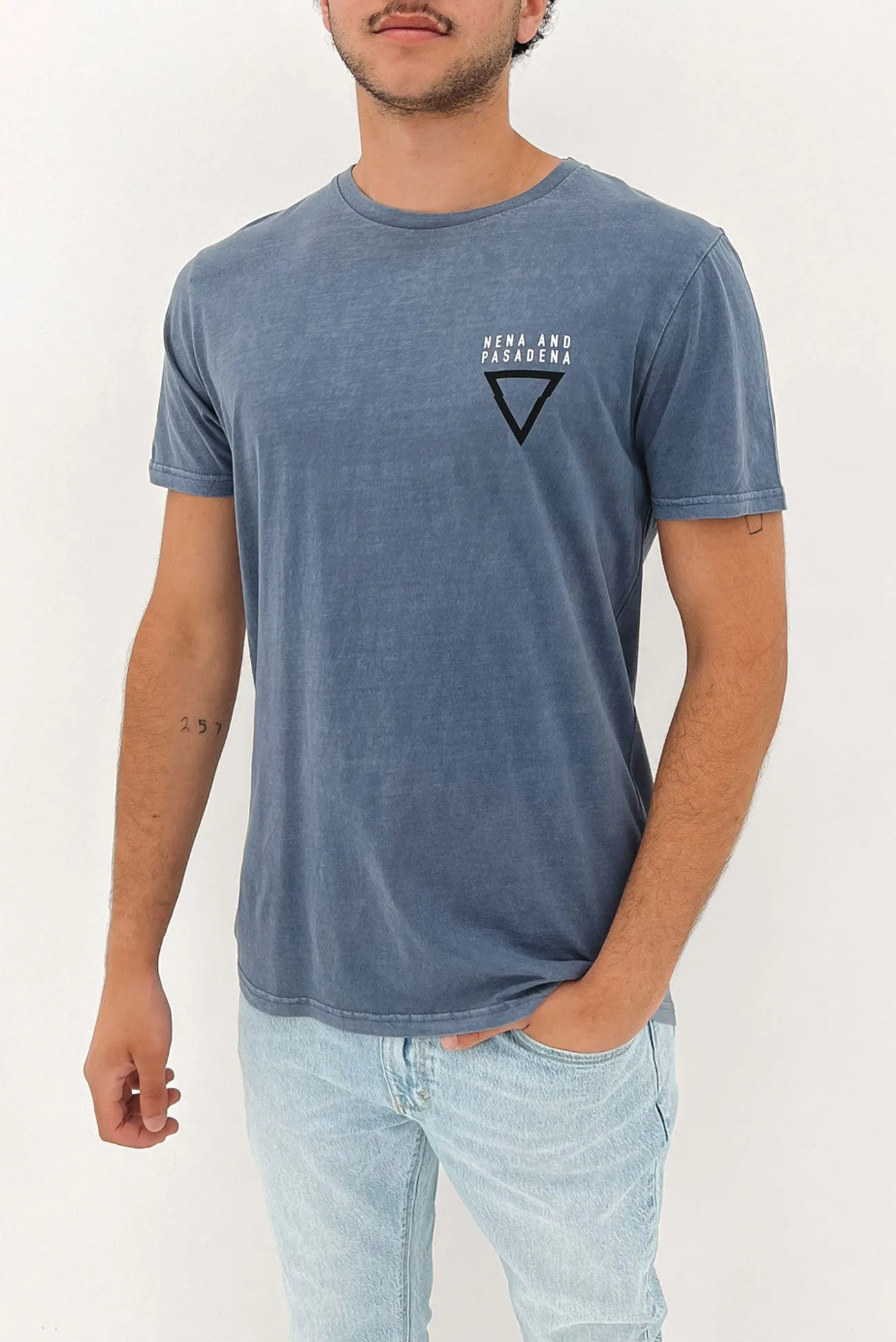 Broken Cape Back Tee Pigment Folkstone Grey