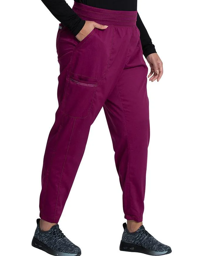 Cherokee Workwear Revolution Women's Natural Rise Tapered Leg Jogger Petite Pant