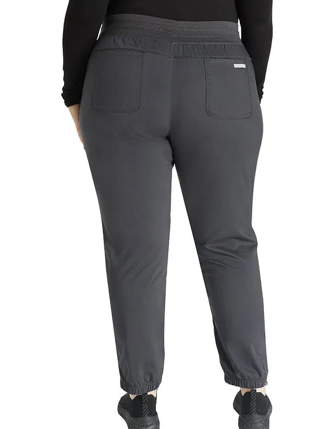 Cherokee Workwear Revolution Women's Natural Rise Tapered Leg Jogger Petite Pant