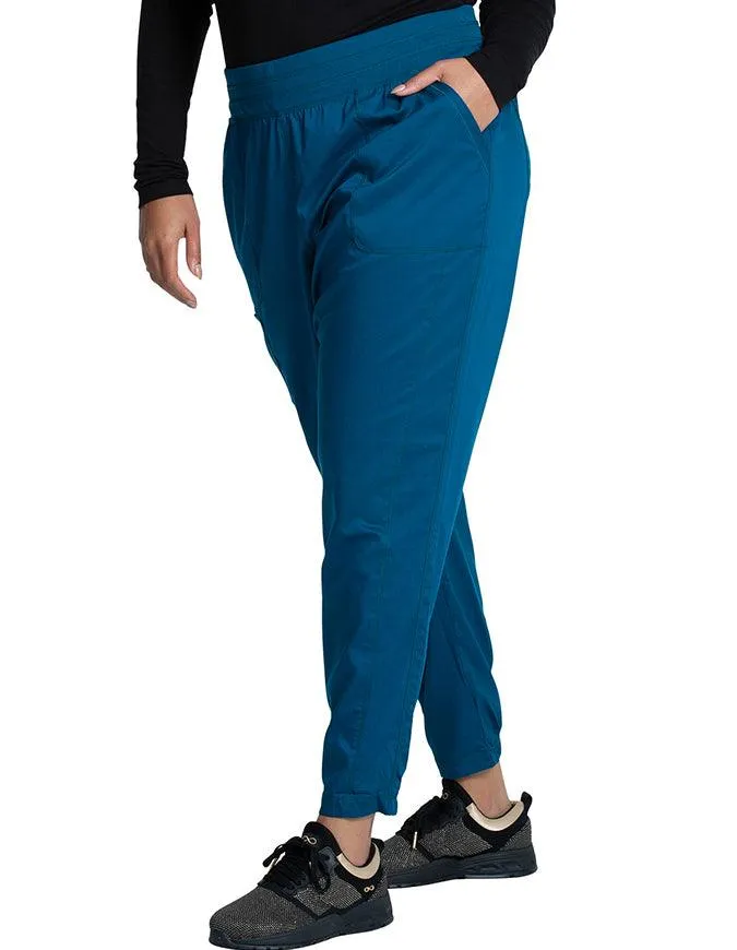 Cherokee Workwear Revolution Women's Natural Rise Tapered Leg Jogger Petite Pant