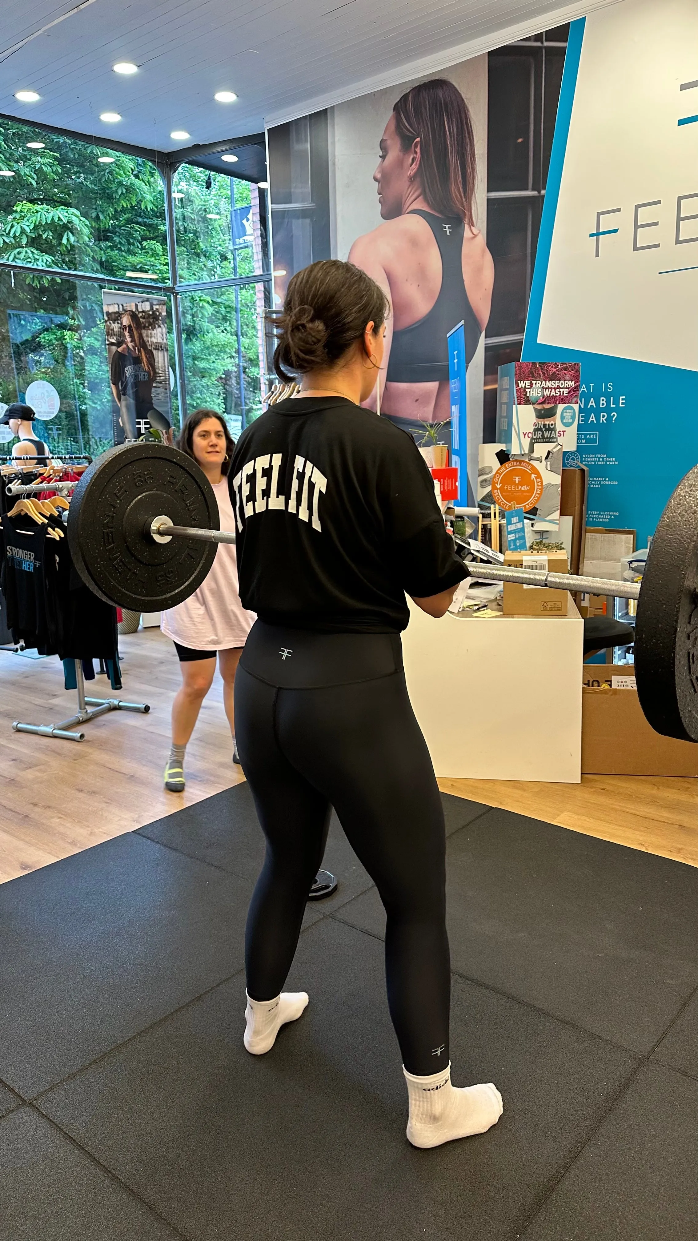 “Deadlift & Doughnuts” Oversized Boxy Tee