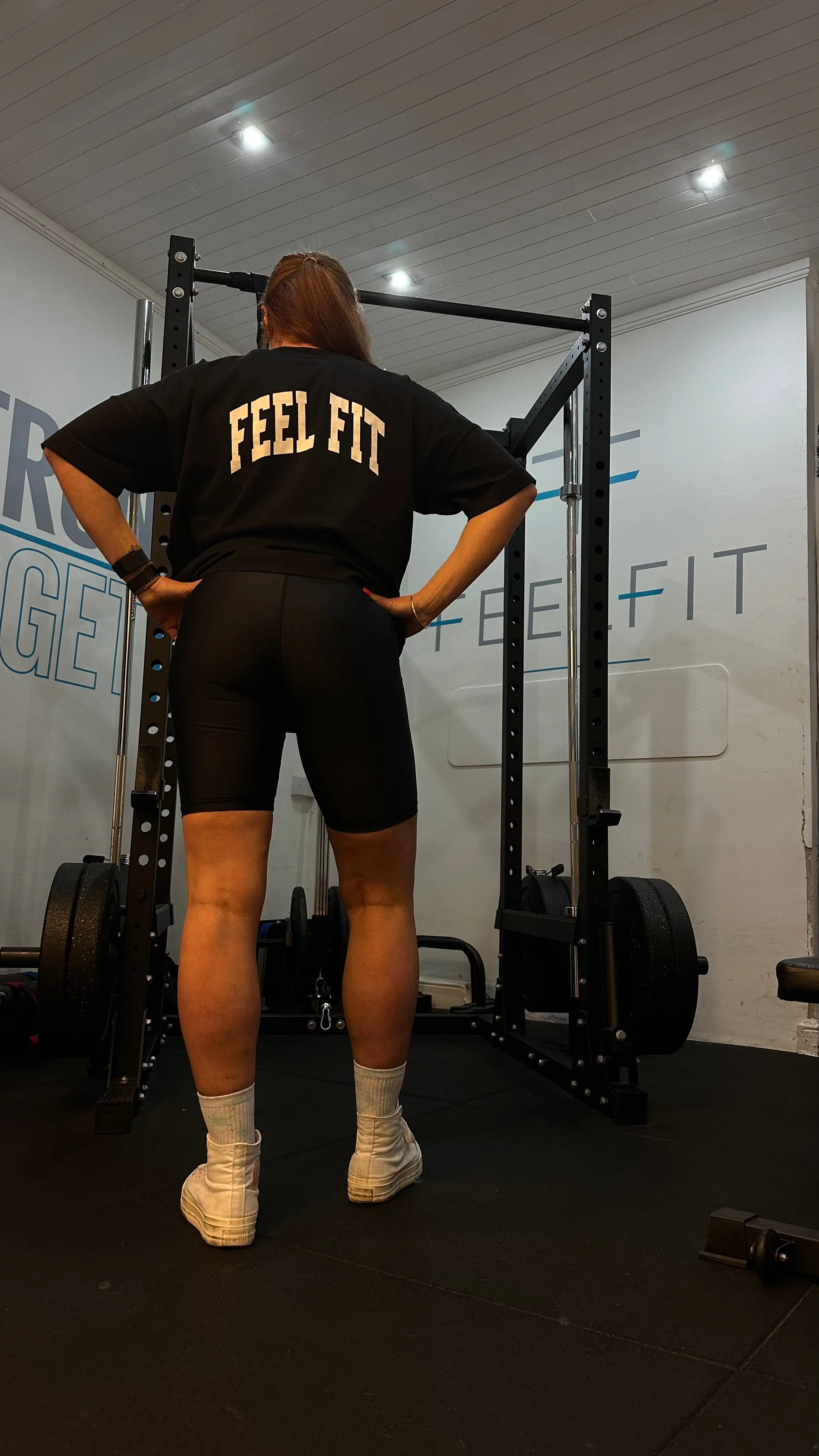 “Deadlift & Doughnuts” Oversized Boxy Tee