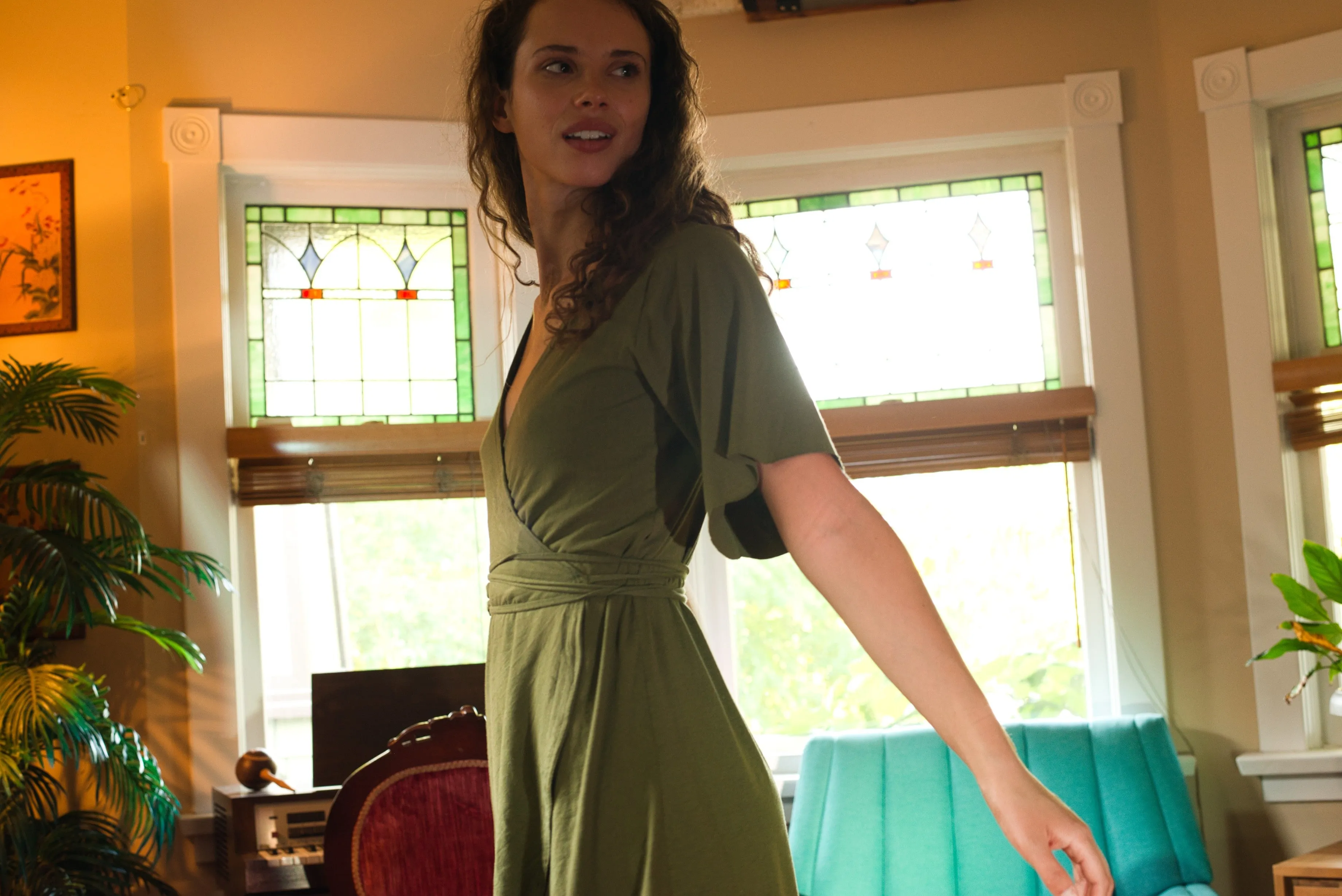 Gaia Wrap Bamboo  Dress