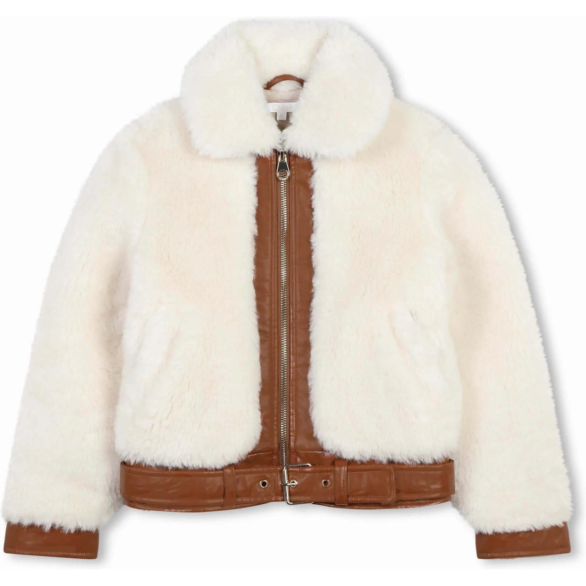 Girls Faux Fur Bomber Jacket