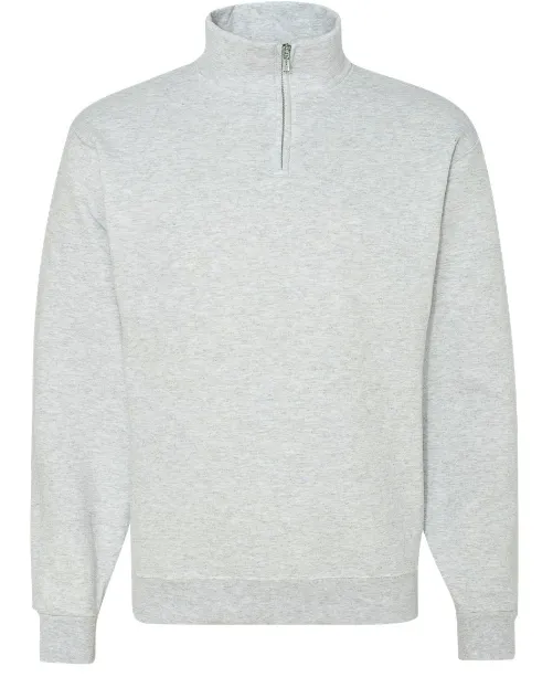 Grey Monogram Quarter Zip Sweatshirt