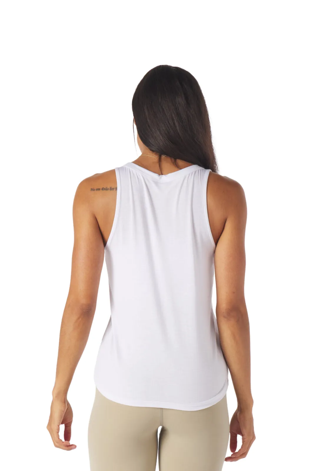 Half Volley Tank, White