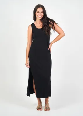 Janet Sleeveless Bamboo Maxi Dress - Black