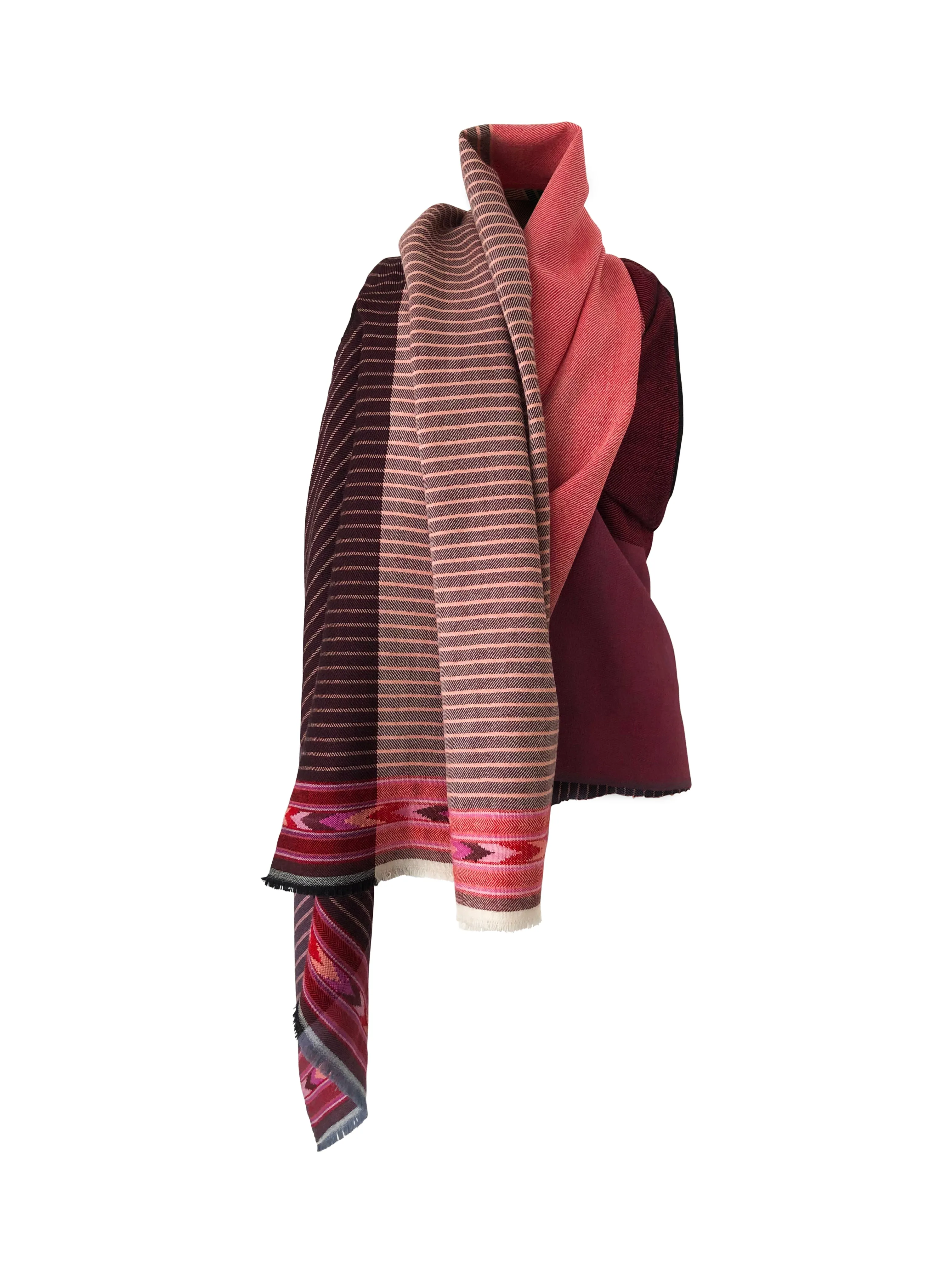 JULAHAS  Light Wool Cape Fusion Red Plus