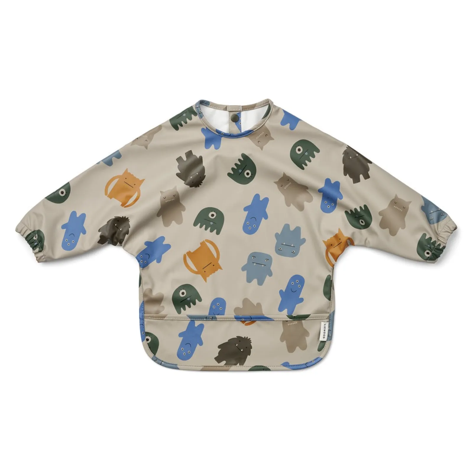 Liewood Merle Cape Bib - Monsters Blue Mix