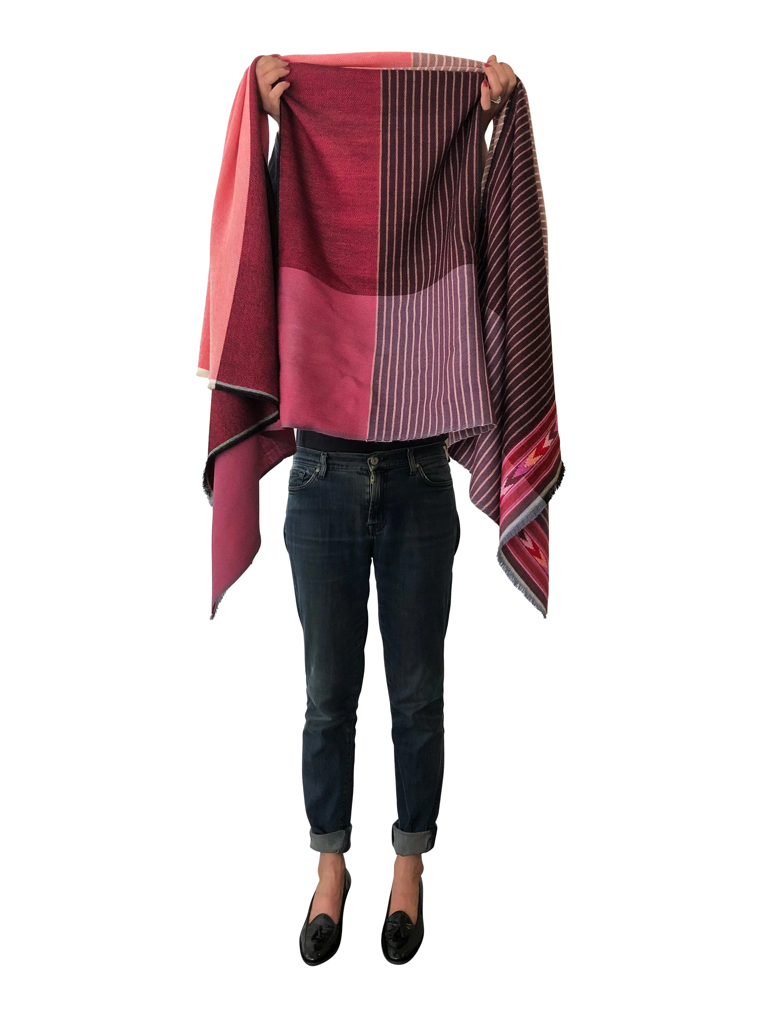 Light Wool Cape Fusion Red