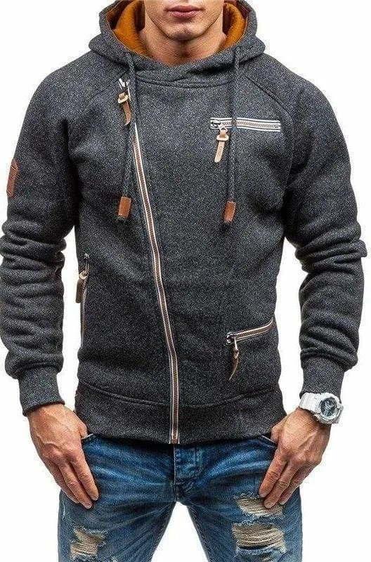 Men zipper hoodie Just For You