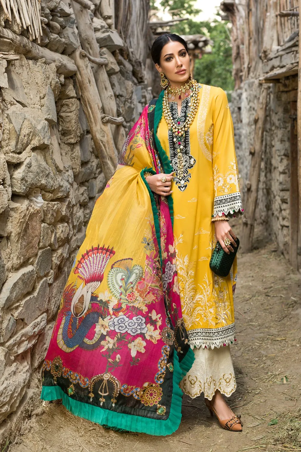 Nisa Hussain Luxury Lawn Collection '21 – NHL06-AURORA