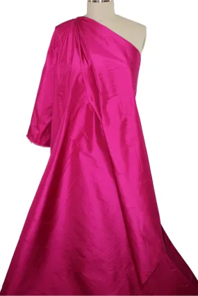 NY Designer Silk Taffeta - Magenta!