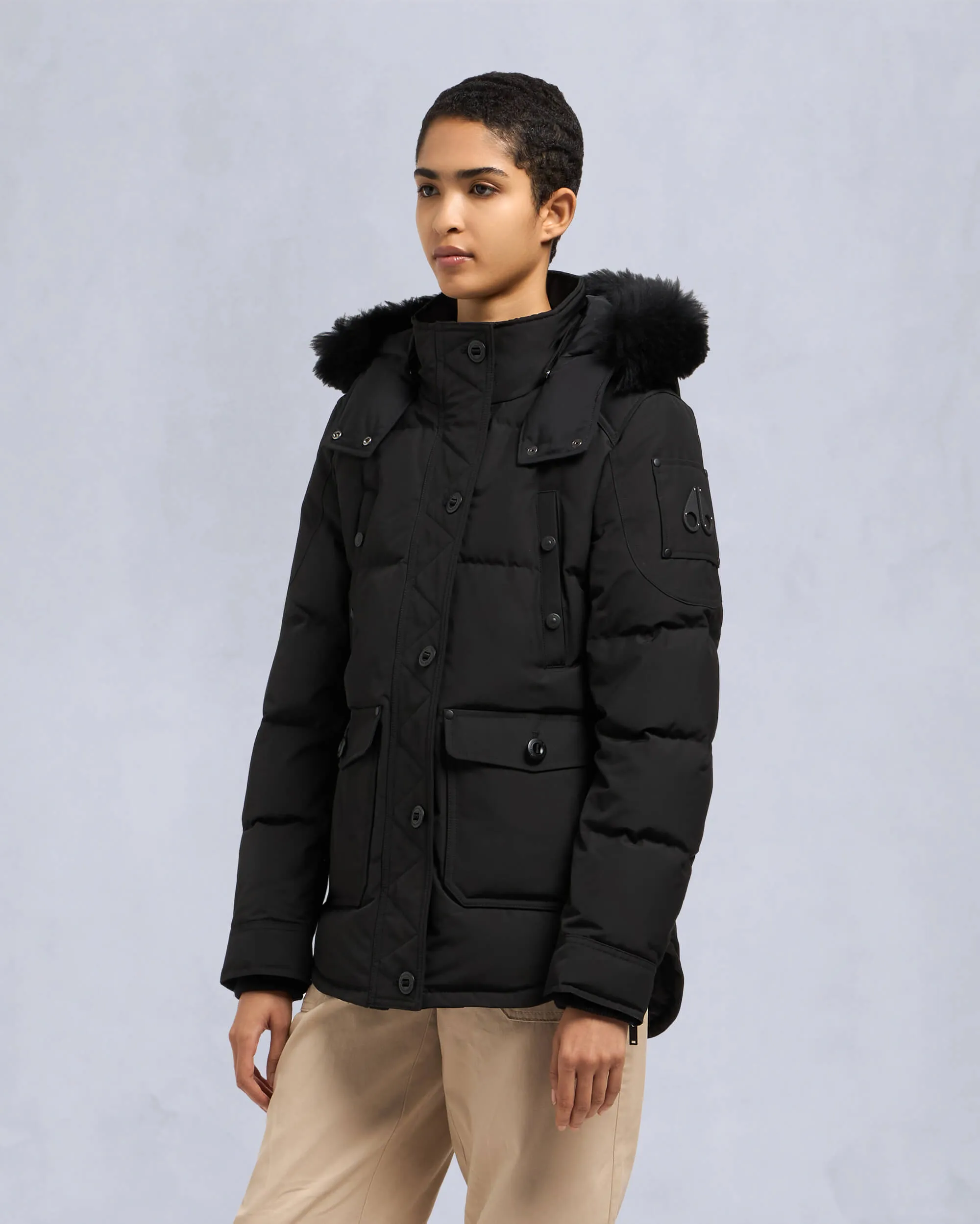 ONYX ANGUILLE SHEARLING JACKET