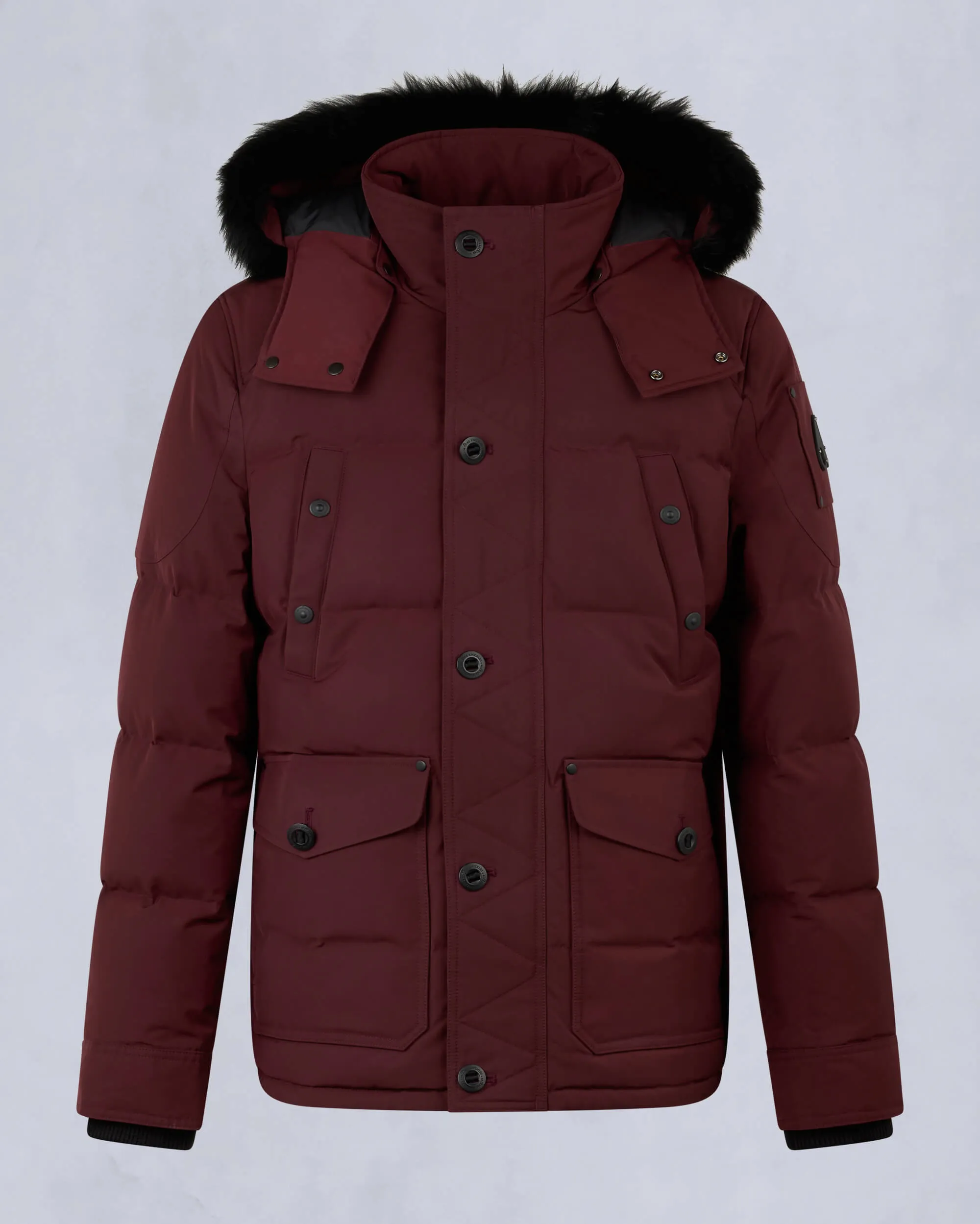 ONYX ROUND ISLAND SHEARLING DOWN JACKET