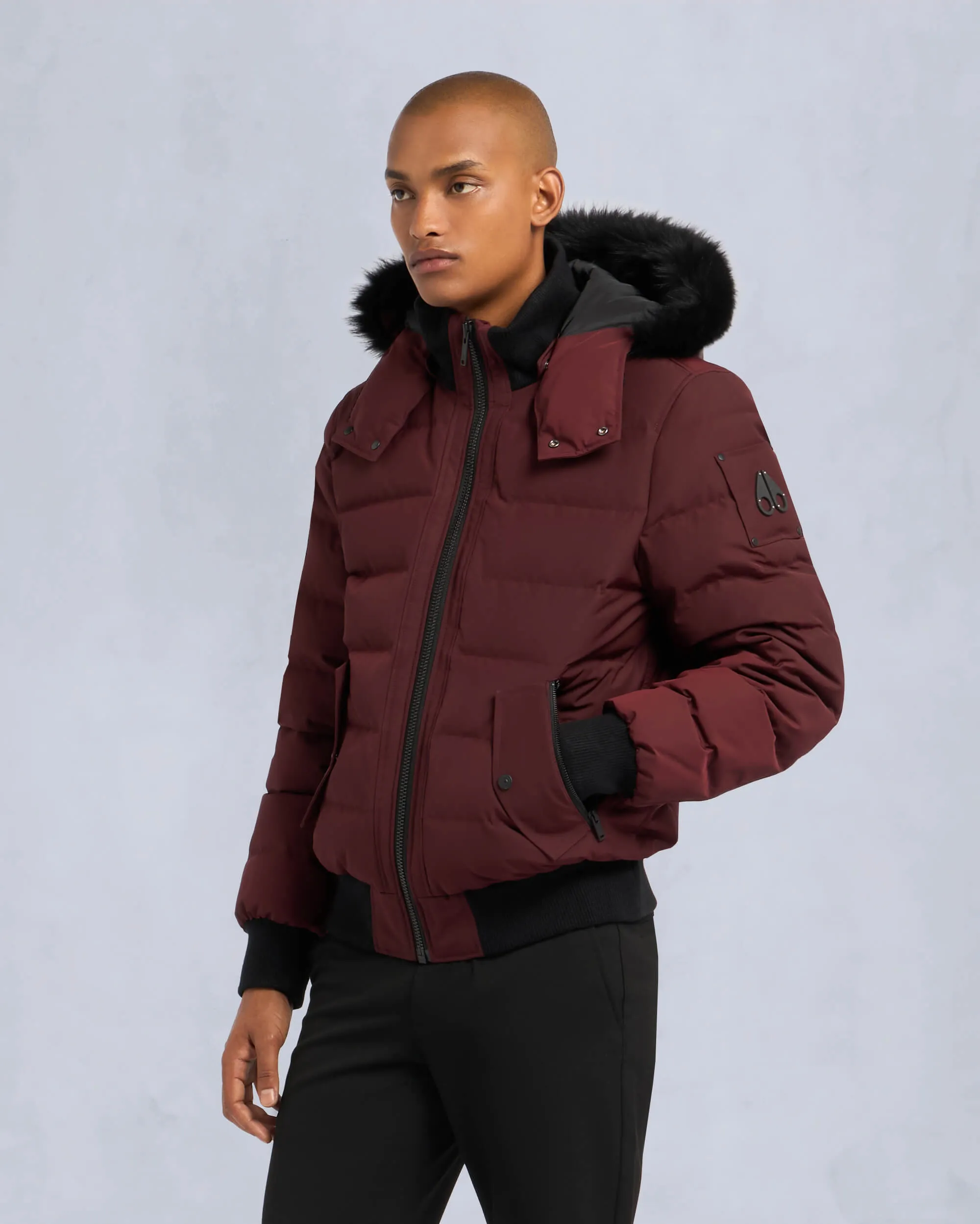 ONYX SCOTCHTOWN SHEARLING BOMBER JACKET