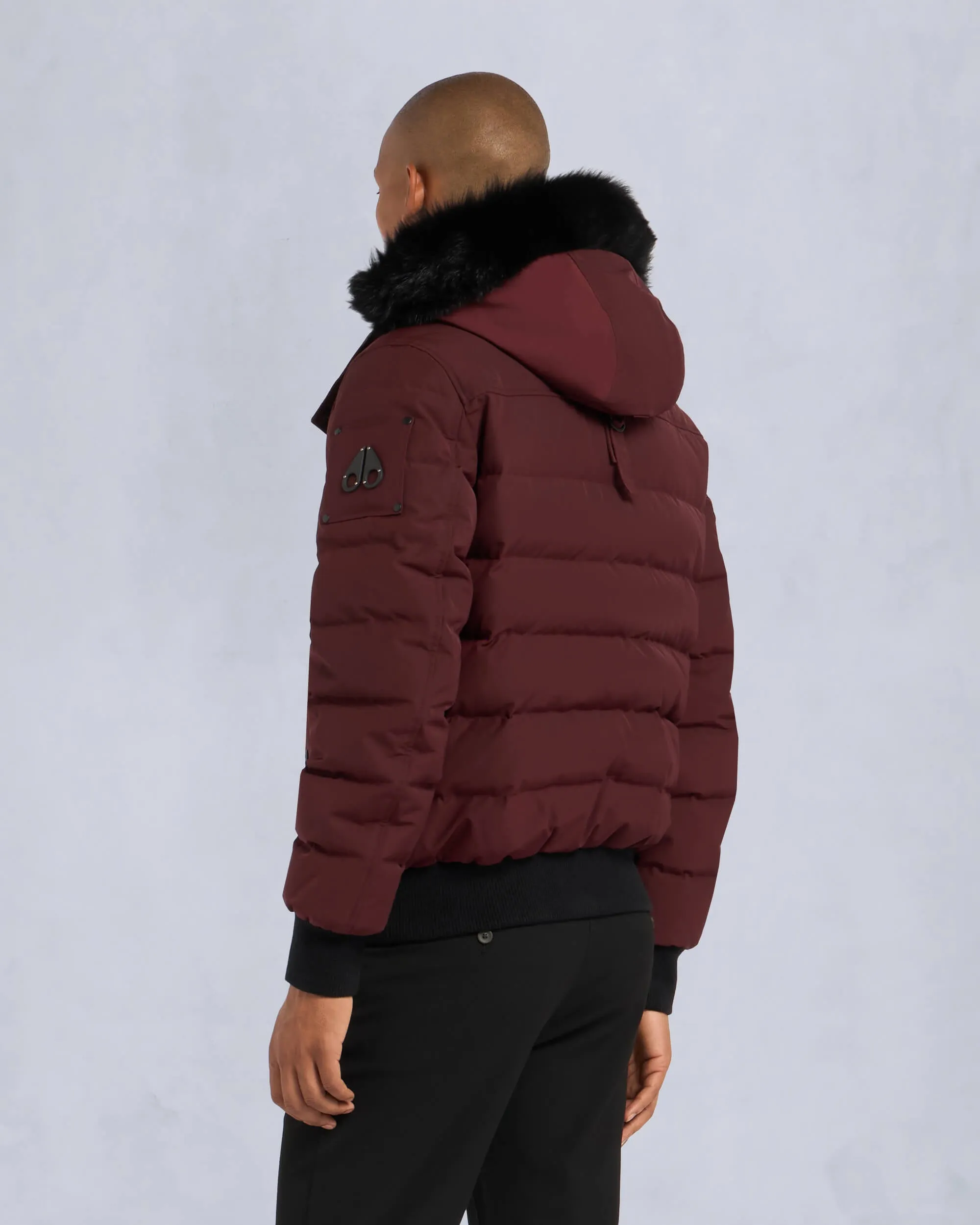 ONYX SCOTCHTOWN SHEARLING BOMBER JACKET