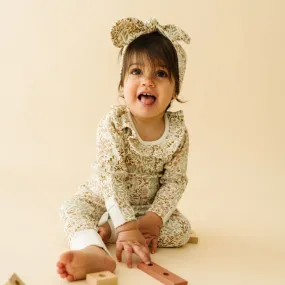 Organic Ruffle Onesie & Pants Set - Gardenia