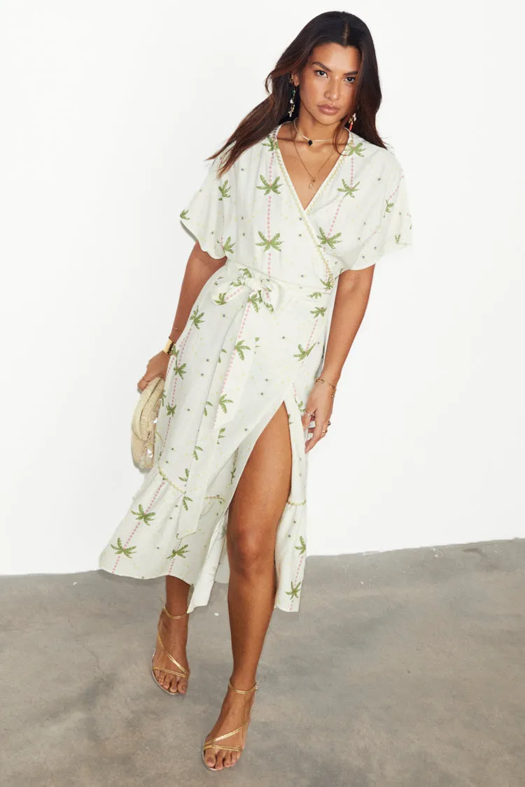 Palm Harley Wrap Dress