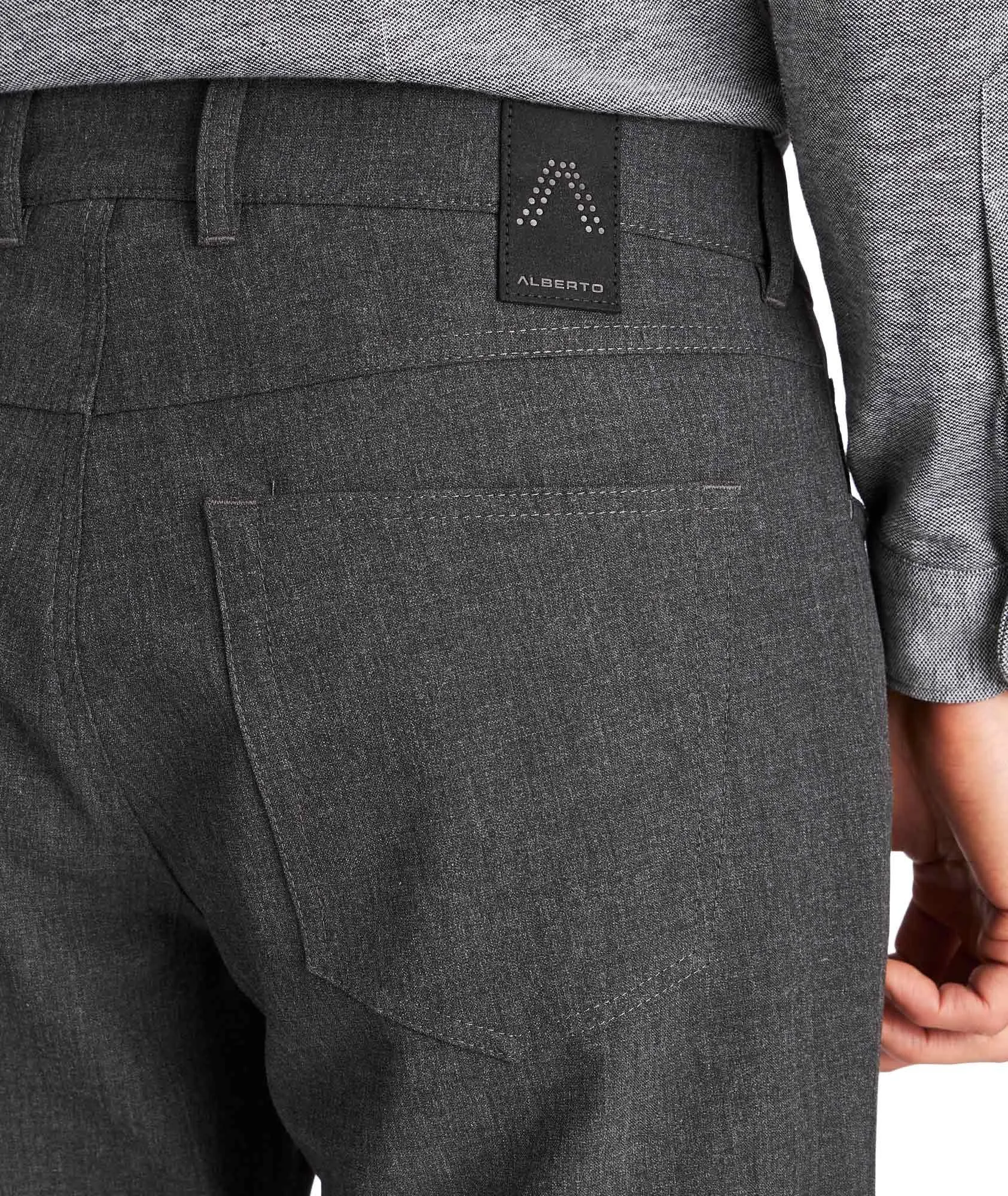 PIPE Ceramica Bankers Grey Five Pocket Dress Pants - Alberto