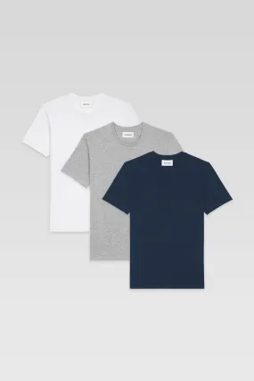 Pocket T-Shirt Pack (3 for 2) - White, Grey, Navy