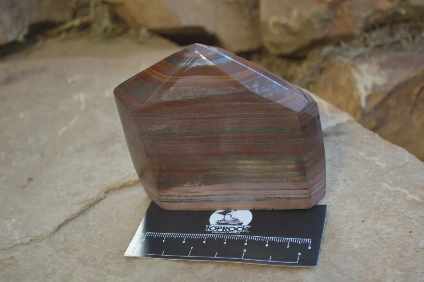 Polished Banded Iron Stone Points  x 3 From Prieska, Northern Cape