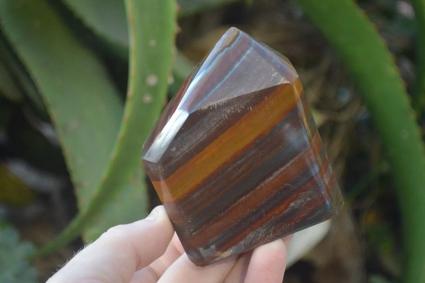 Polished Banded Iron Stone Points  x 3 From Prieska, Northern Cape