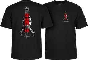 Powell Peralta Skull & Nunchucks Bruce Lee Collab T-shirt - Black [Pre-Order]