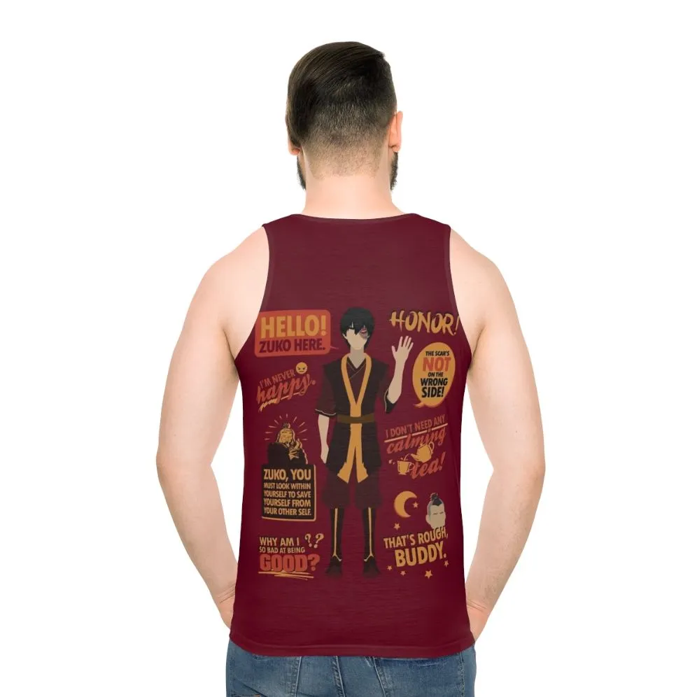 "Avatar The Last Airbender Zuko Unisex Tank Top"