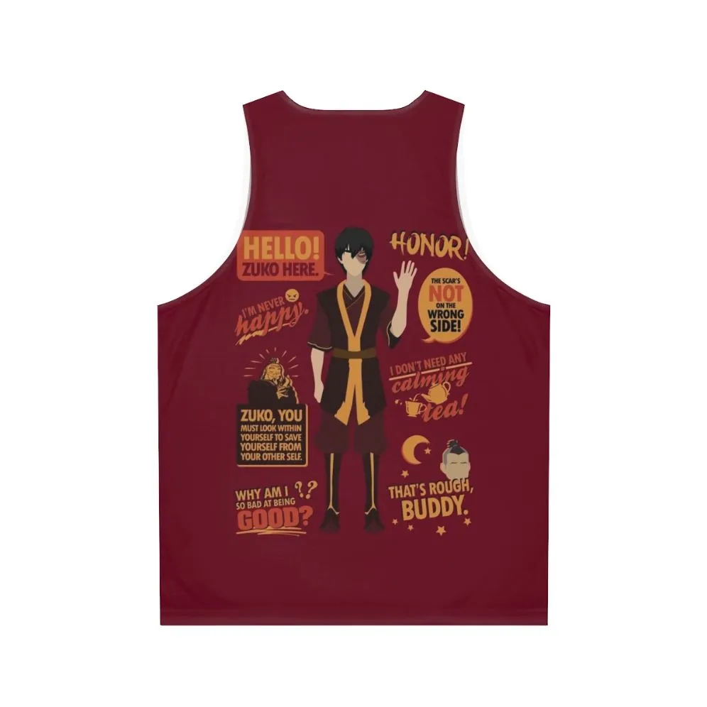 "Avatar The Last Airbender Zuko Unisex Tank Top"