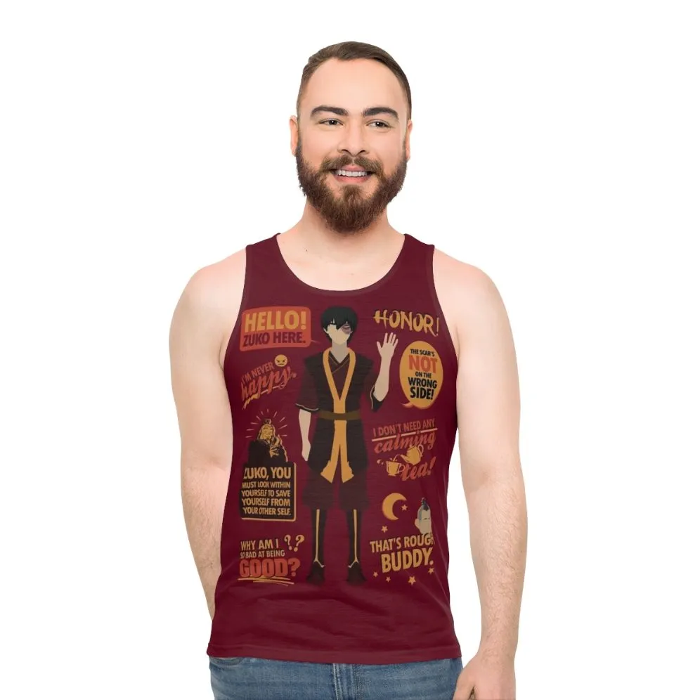 "Avatar The Last Airbender Zuko Unisex Tank Top"