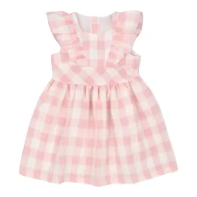 Rapife - Pink and white check dress