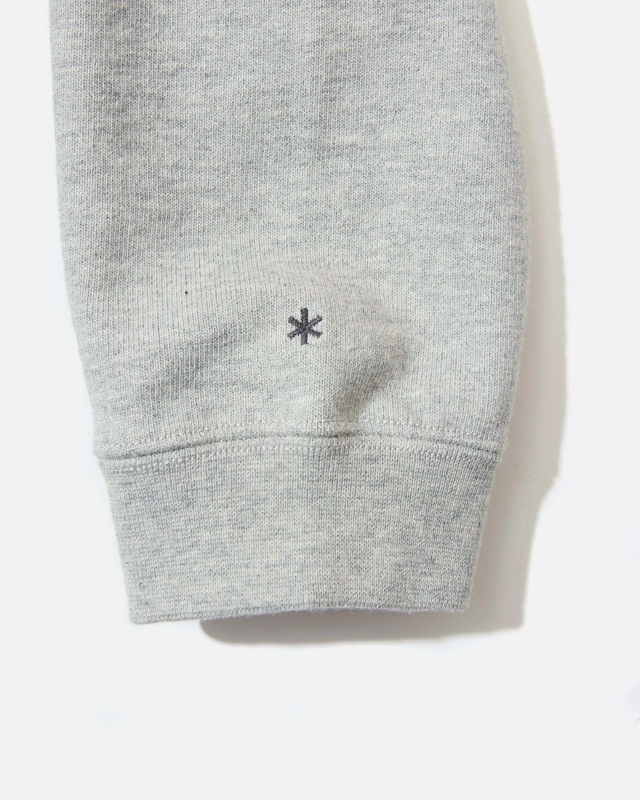 Recycled Cotton Crew Neck Sweatshirt - Grey