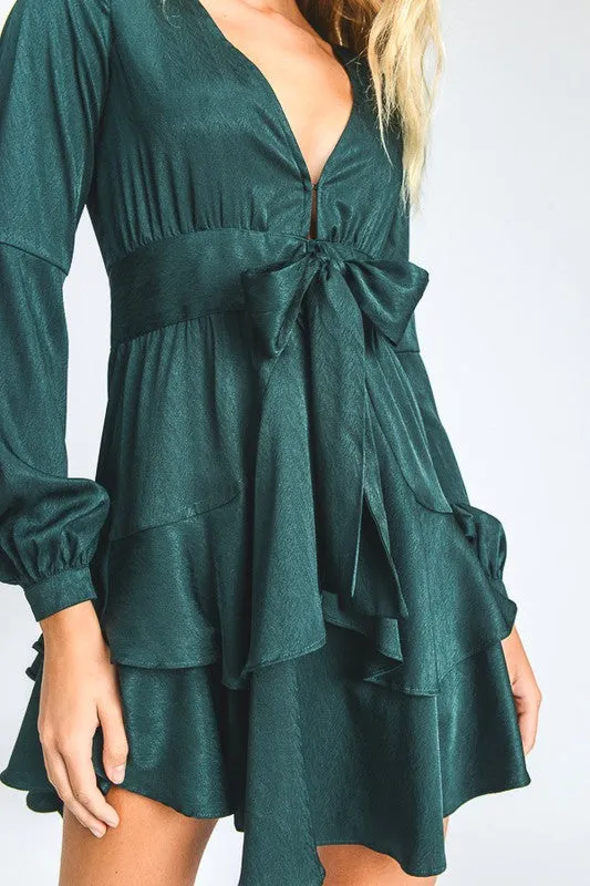 RUFFLE SWING DRESS